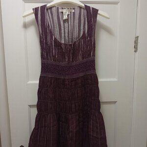 Max Studio Purple and Gray Dress